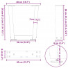 Nogi do stolika kawowego w kształcie litery V 2 szt. Antracyt 40x(30-31,3) cm Stal