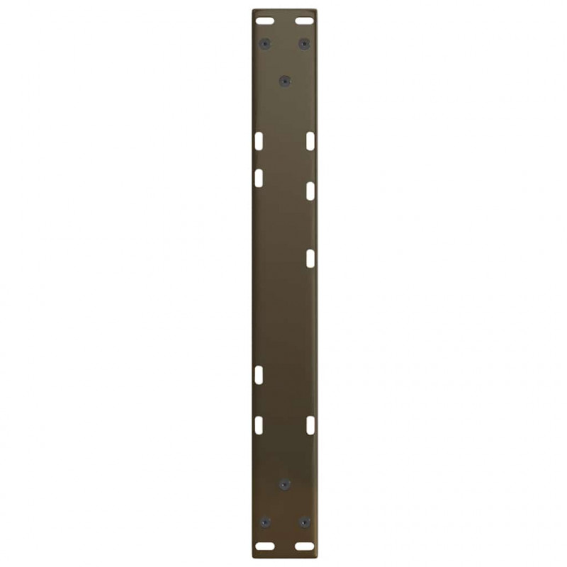 Nogi do stolika kawowego w kształcie litery V 2 szt. Naturalna stal 60x(30-31,3) cm Stal