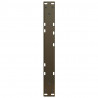 Nogi do stolika kawowego w kształcie litery V 2 szt. Naturalna stal 60x(30-31,3) cm Stal