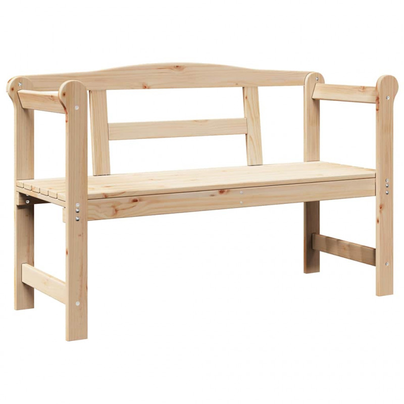 Ławka ogrodowa Naturalny 119 x 44 x 76 cm Drewno sosnowe