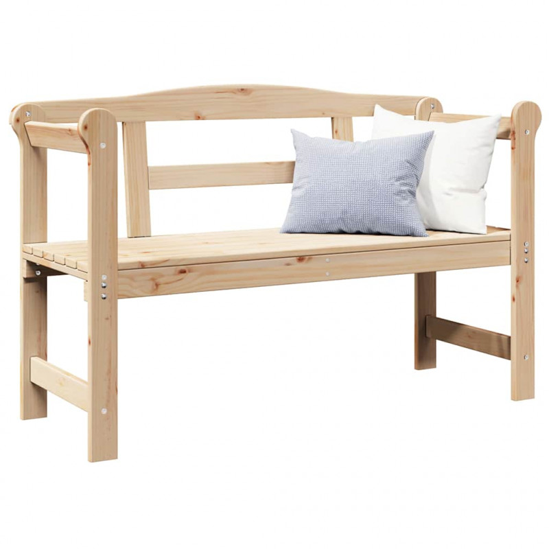 Ławka ogrodowa Naturalny 119 x 44 x 76 cm Drewno sosnowe