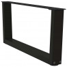 Nogi do stolika kawowego w kształcie litery V 2 szt. Czarne 70x(30-31,3) cm Stalowe