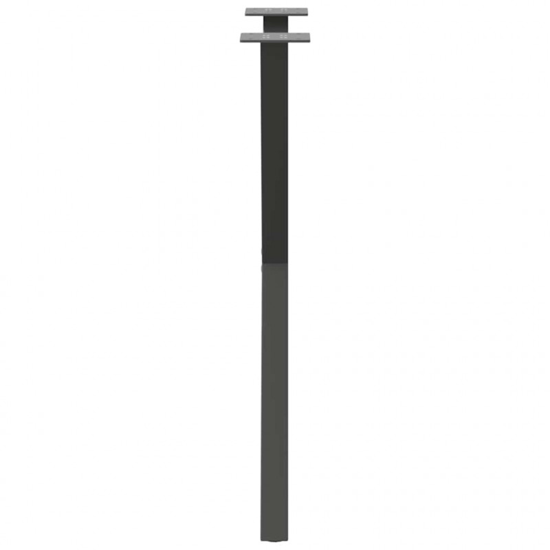 Nogi do stołu jadalnego w kształcie litery X 2 szt. Antracyt 57x(72-73) cm Stal