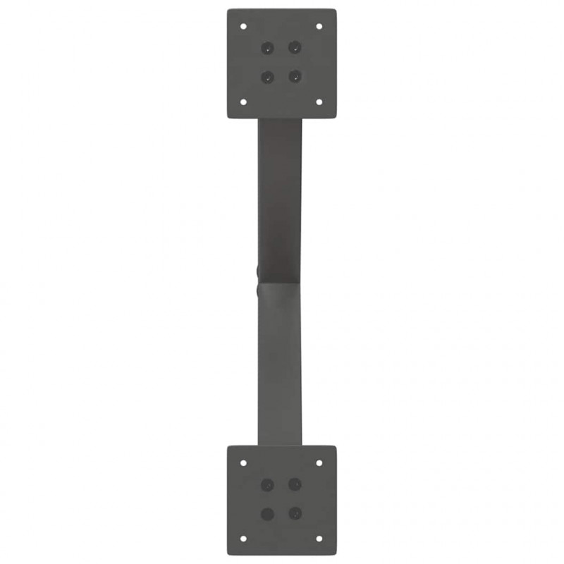 Nogi do stołu jadalnego w kształcie litery X 2 szt. Antracyt 57x(72-73) cm Stal