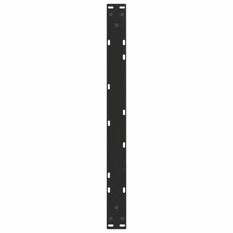 Nogi do stolika kawowego w kształcie litery V 2 szt. Czarne 70x(30-31,3) cm Stalowe