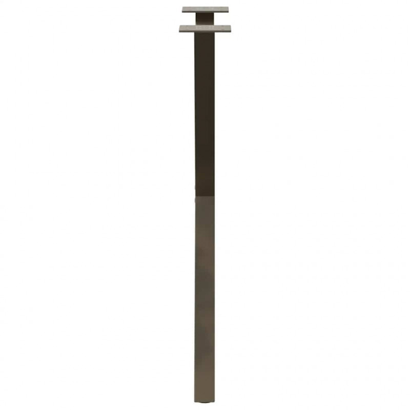 Nogi do stołu jadalnego w kształcie litery X 2 szt. Naturalna stal 57x(72-73) cm Stal