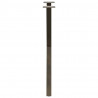 Nogi do stołu jadalnego w kształcie litery X 2 szt. Naturalna stal 57x(72-73) cm Stal