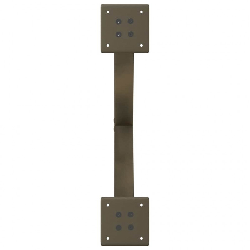 Nogi do stołu jadalnego w kształcie litery X 2 szt. Naturalna stal 57x(72-73) cm Stal