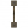 Nogi do stołu jadalnego w kształcie litery X 2 szt. Naturalna stal 57x(72-73) cm Stal
