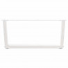 Nogi do stolika kawowego w kształcie litery V 2 szt. Białe 70x(30-31,3) cm Stal
