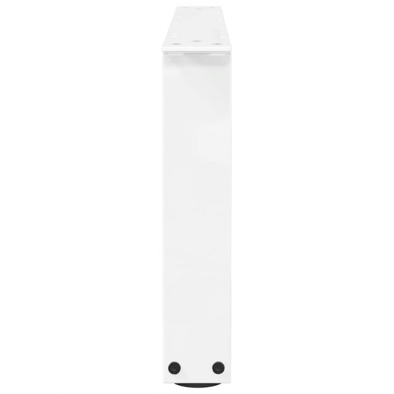 Nogi do stolika kawowego w kształcie litery V 2 szt. Białe 70x(30-31,3) cm Stal