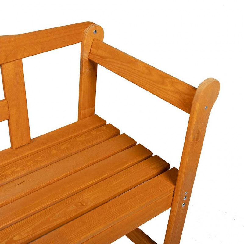 Ławka ogrodowa Brązowy 119 x 44 x 76 cm Lite drewno sosnowe
