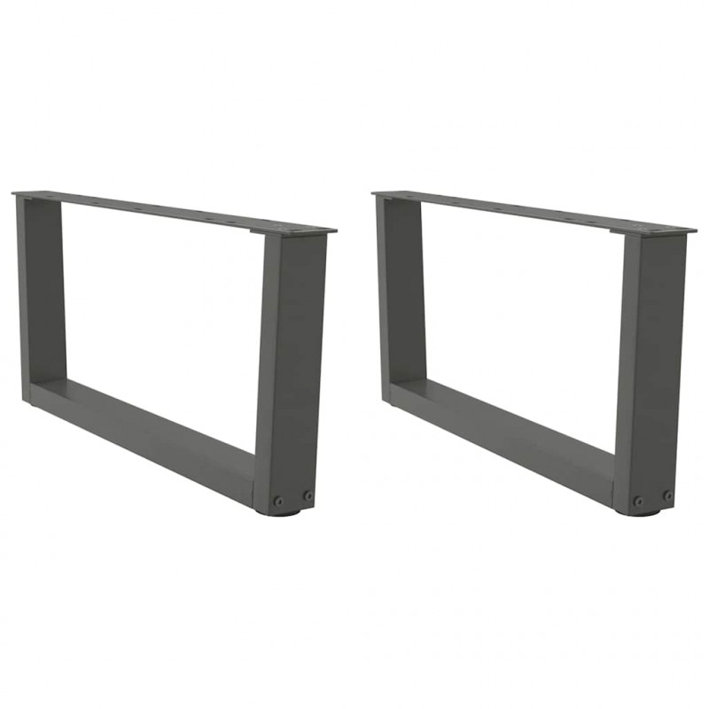 Nogi do stolika kawowego w kształcie litery V 2 szt. Antracyt 70x(30-31,3) cm Stal