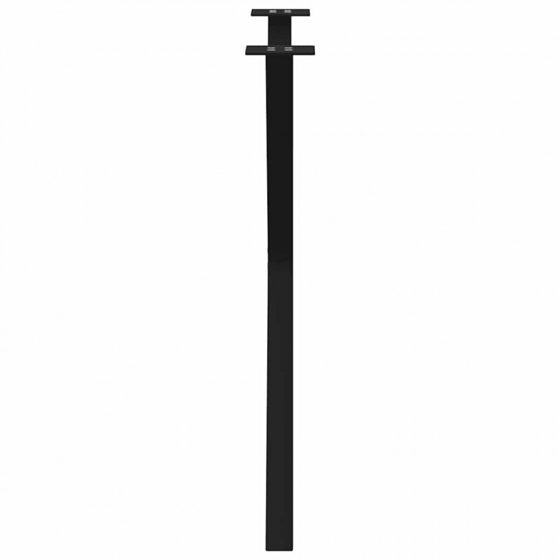 Nogi do stołu jadalnego w kształcie litery X 2 szt. Czarne 70x(72-73) cm Stal