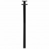 Nogi do stołu jadalnego w kształcie litery X 2 szt. Czarne 70x(72-73) cm Stal