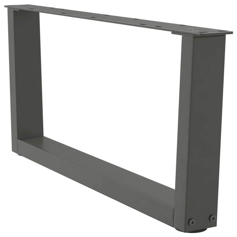 Nogi do stolika kawowego w kształcie litery V 2 szt. Antracyt 70x(30-31,3) cm Stal