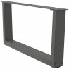 Nogi do stolika kawowego w kształcie litery V 2 szt. Antracyt 70x(30-31,3) cm Stal