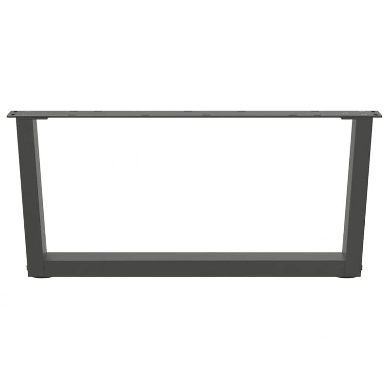 Nogi do stolika kawowego w kształcie litery V 2 szt. Antracyt 70x(30-31,3) cm Stal