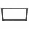 Nogi do stolika kawowego w kształcie litery V 2 szt. Antracyt 70x(30-31,3) cm Stal
