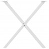 Nogi do stołu jadalnego w kształcie litery X 2 szt. Białe 70x(72-73) cm Stal