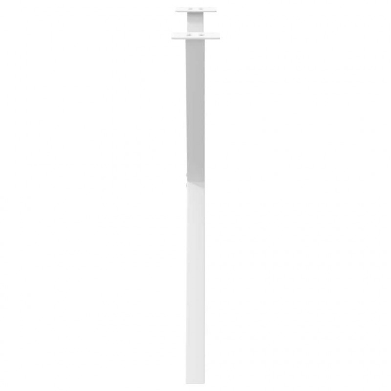 Nogi do stołu jadalnego w kształcie litery X 2 szt. Białe 70x(72-73) cm Stal