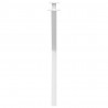 Nogi do stołu jadalnego w kształcie litery X 2 szt. Białe 70x(72-73) cm Stal