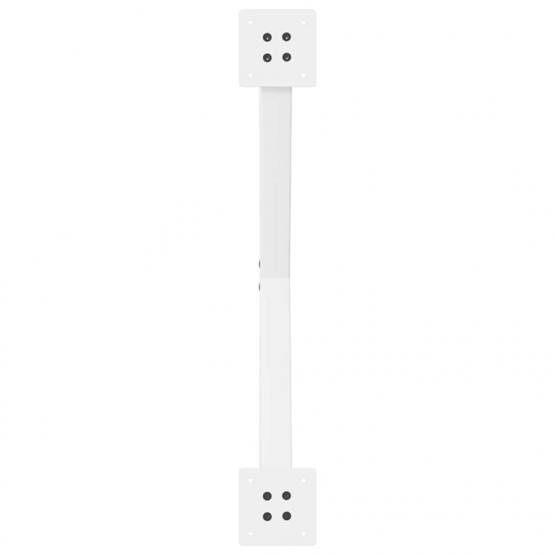 Nogi do stołu jadalnego w kształcie litery X 2 szt. Białe 70x(72-73) cm Stal