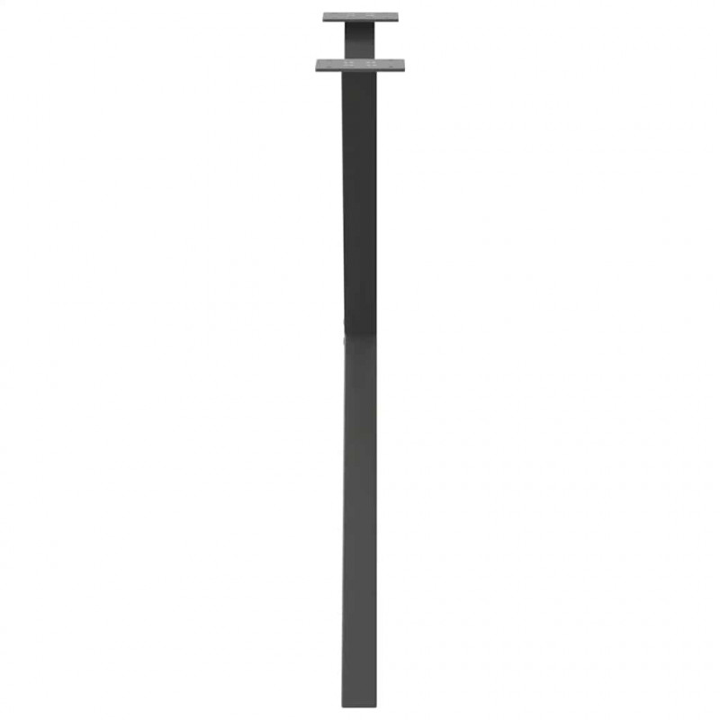 Nogi do stołu jadalnego w kształcie litery X 2 szt. Antracyt 70x(72-73) cm Stal
