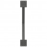 Nogi do stołu jadalnego w kształcie litery X 2 szt. Antracyt 70x(72-73) cm Stal