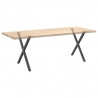 Nogi do stołu jadalnego w kształcie litery X 2 szt. Antracyt 70x(72-73) cm Stal