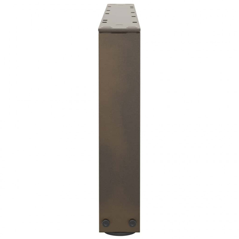 Nogi do stolika kawowego w kształcie litery V 2 szt. Naturalna stal 70x(30-31,3) cm Stal