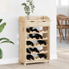 Regał na wino Naturalny 58 x 28 x 90 cm Drewno sosnowe