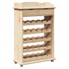 Regał na wino Naturalny 58 x 28 x 90 cm Drewno sosnowe