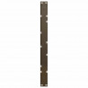 Nogi do stolika kawowego w kształcie litery V 2 szt. Naturalna stal 70x(30-31,3) cm Stal