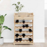 Regał na wino Naturalny 58 x 28 x 90 cm Drewno sosnowe