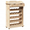 Regał na wino Naturalny 58 x 28 x 90 cm Drewno sosnowe