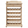 Regał na wino Naturalny 58 x 28 x 90 cm Drewno sosnowe
