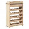 Regał na wino Naturalny 58 x 28 x 90 cm Drewno sosnowe