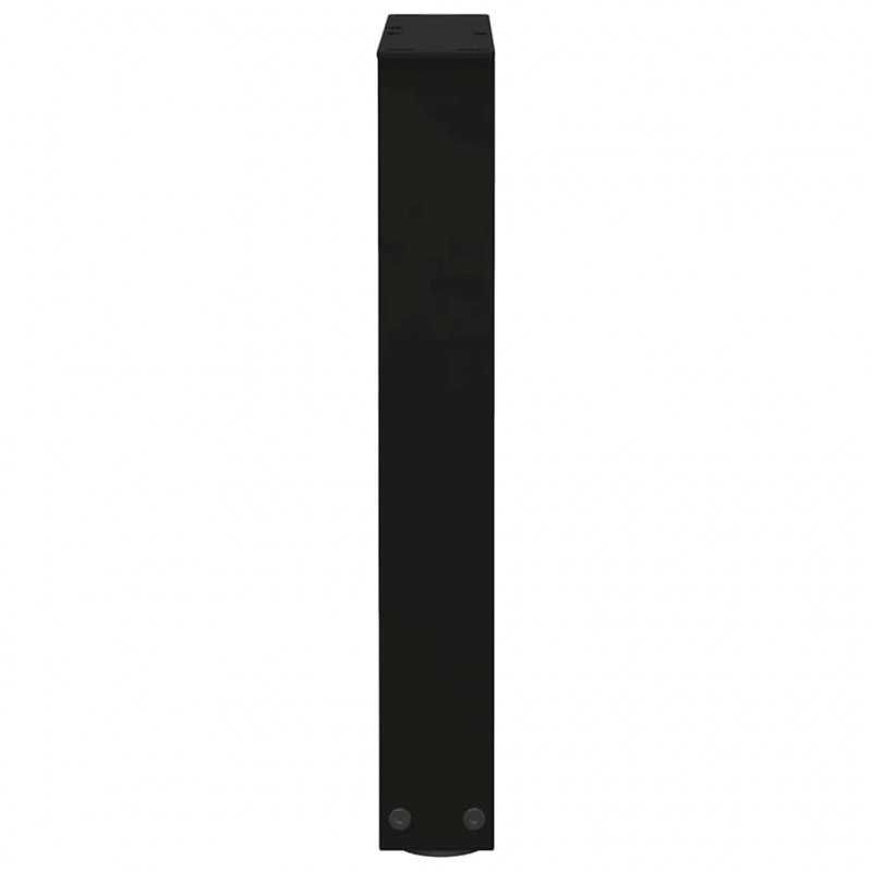 Nogi do stolika kawowego w kształcie litery V 2 szt. Czarne 28x(42-43,3) cm Stal