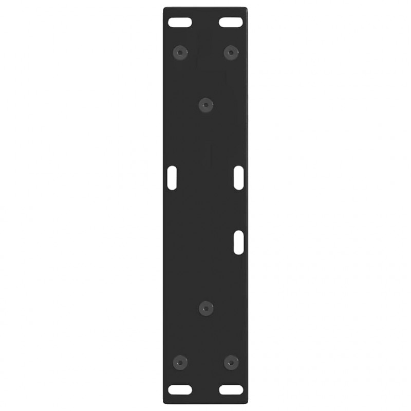 Nogi do stolika kawowego w kształcie litery V 2 szt. Czarne 28x(42-43,3) cm Stal