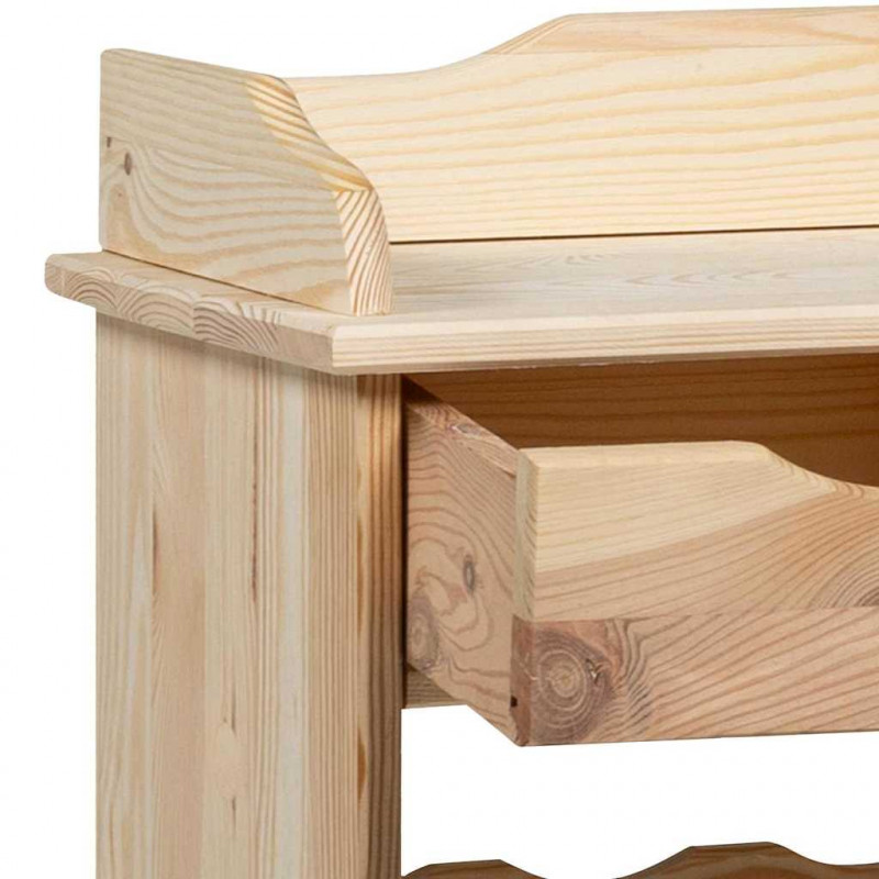 Regał na wino Naturalny 58 x 28 x 90 cm Drewno sosnowe
