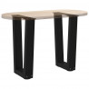 Nogi do stolika kawowego w kształcie litery V 2 szt. Czarne 28x(42-43,3) cm Stal