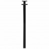Nogi do stołu jadalnego w kształcie litery X 2 szt. Czarne 80x(72-73) cm Stal