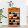 Regał na wino Brązowy 58 x 28 x 90 cm Lite drewno sosnowe
