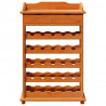 Regał na wino Brązowy 58 x 28 x 90 cm Lite drewno sosnowe