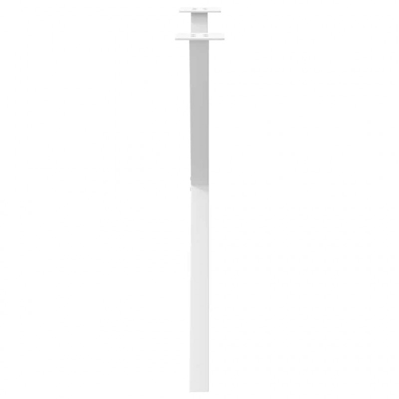 Nogi do stołu jadalnego w kształcie litery X 2 szt. Białe 80x(72-73) cm Stal