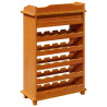 Regał na wino Brązowy 58 x 28 x 90 cm Lite drewno sosnowe