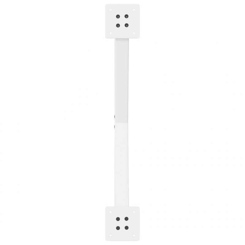 Nogi do stołu jadalnego w kształcie litery X 2 szt. Białe 80x(72-73) cm Stal