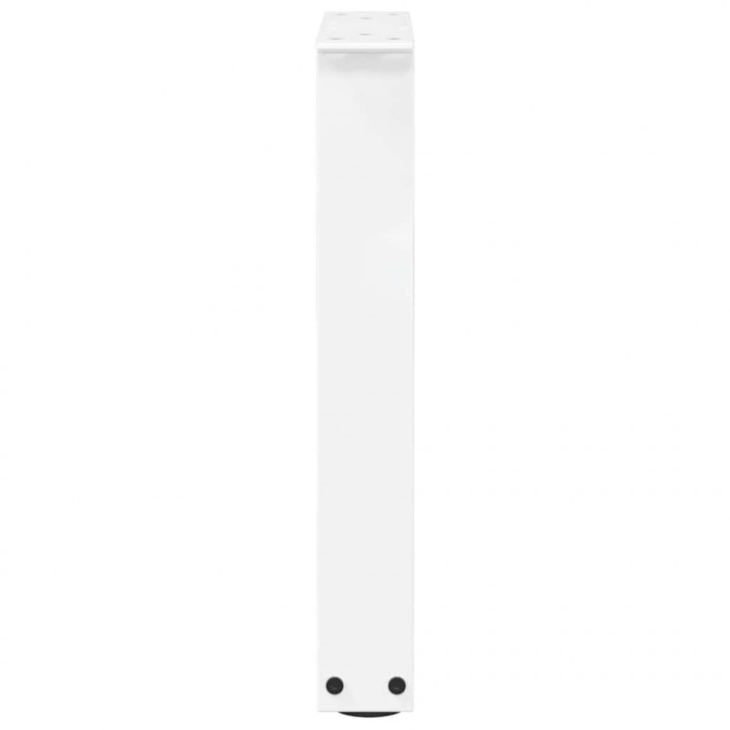 Nogi do stolika kawowego w kształcie litery V 2 szt. Białe 28x(42-43,3) cm Stal