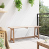 Ławka ogrodowa Naturalny 119 x 47 x 35 cm Drewno sosnowe